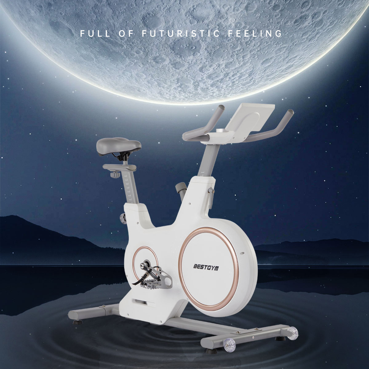 Magnetic flywheel exercise bike