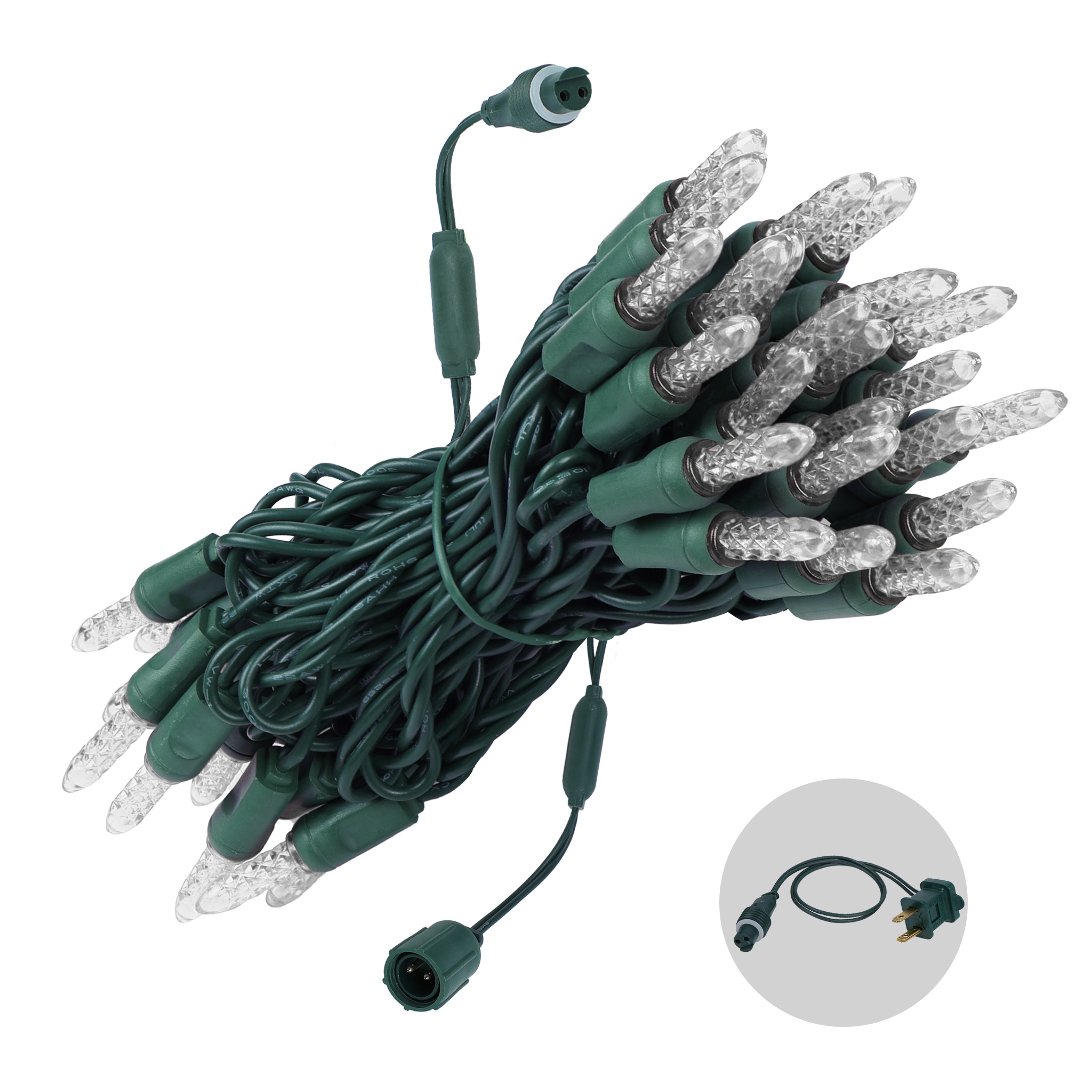 M5 Warm White Lights Green Wire