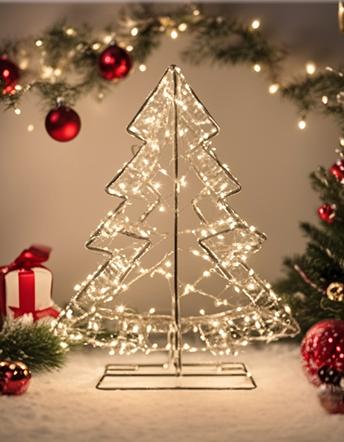 铁艺圣诞树灯AI图01