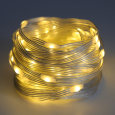 Warm White Rope Lights Transparent Wire