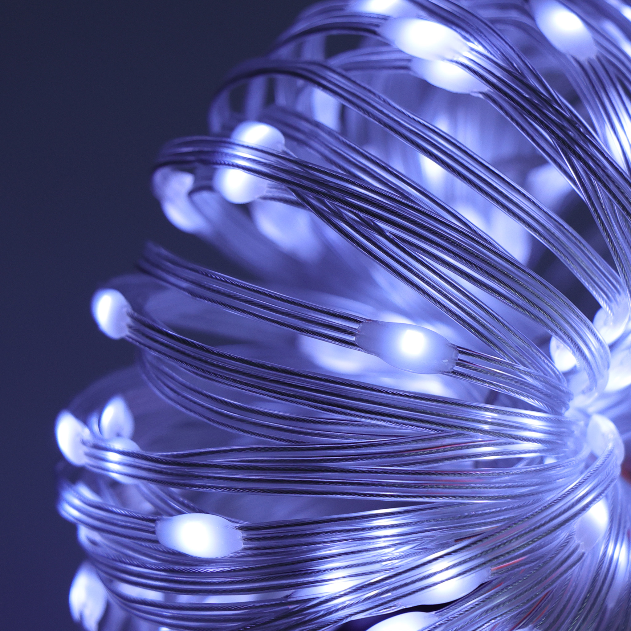 White Rope Lights Transparent Wire