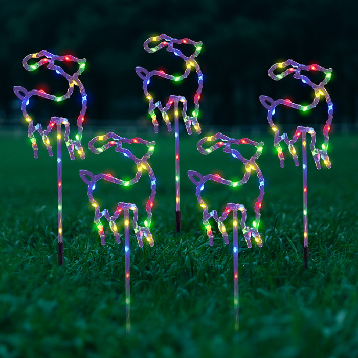 彩光小鹿地插灯5