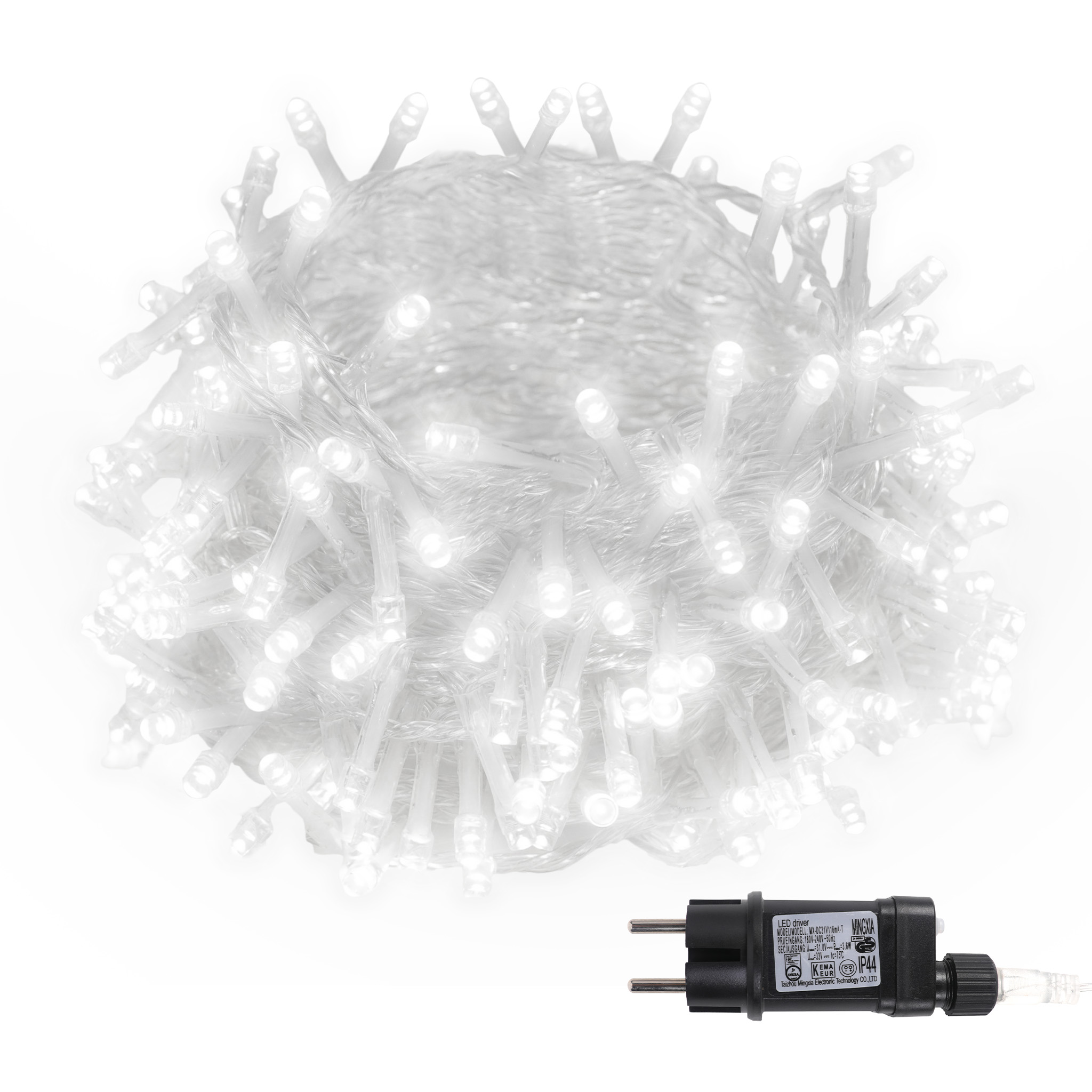 Mini White Lights Transparent Wire