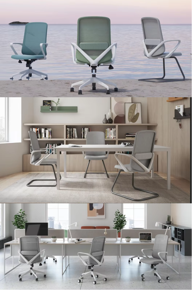 Ergonomic Office Mesh Chair with Sliding Seat 