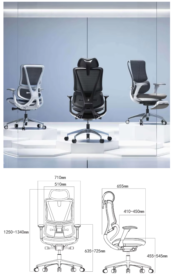 Ergonomic Mesh Executive Chair With Headrest​