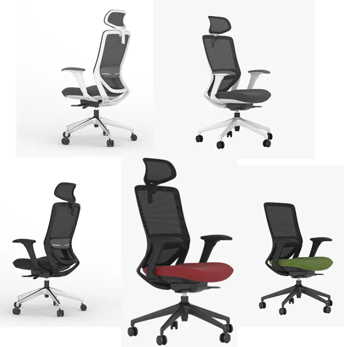 Commercial Ergonomic Office Chair with Headrest