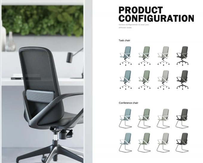 Ergonomic Office Mesh Chair with Sliding Seat 