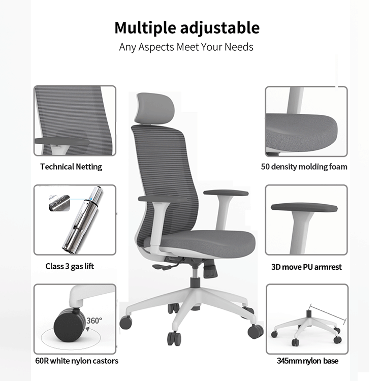 Swivel Recline Synthetic Leather Office Chair 02