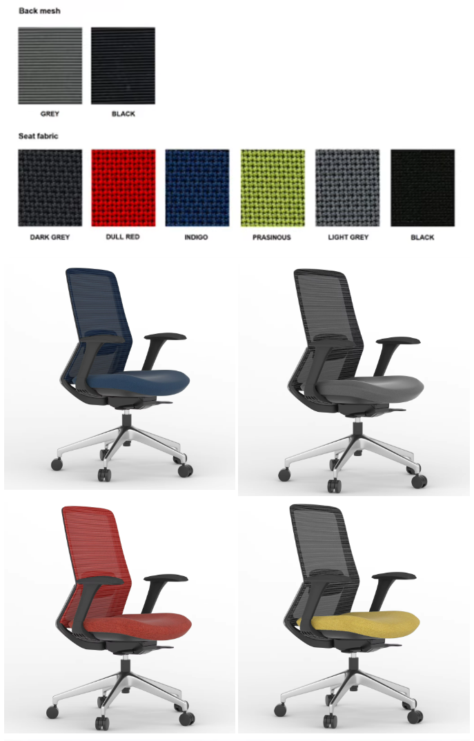 Middle Back Black Mesh Ergonomic Office Chair