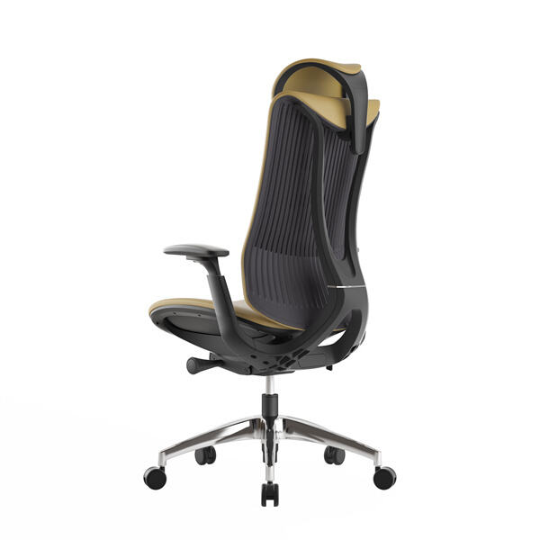 Using leather office guest chair