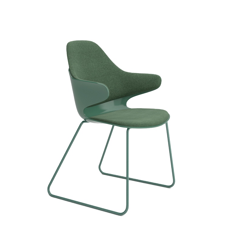 Plastic Modern Luxury Cafe Chair With Metal Legs