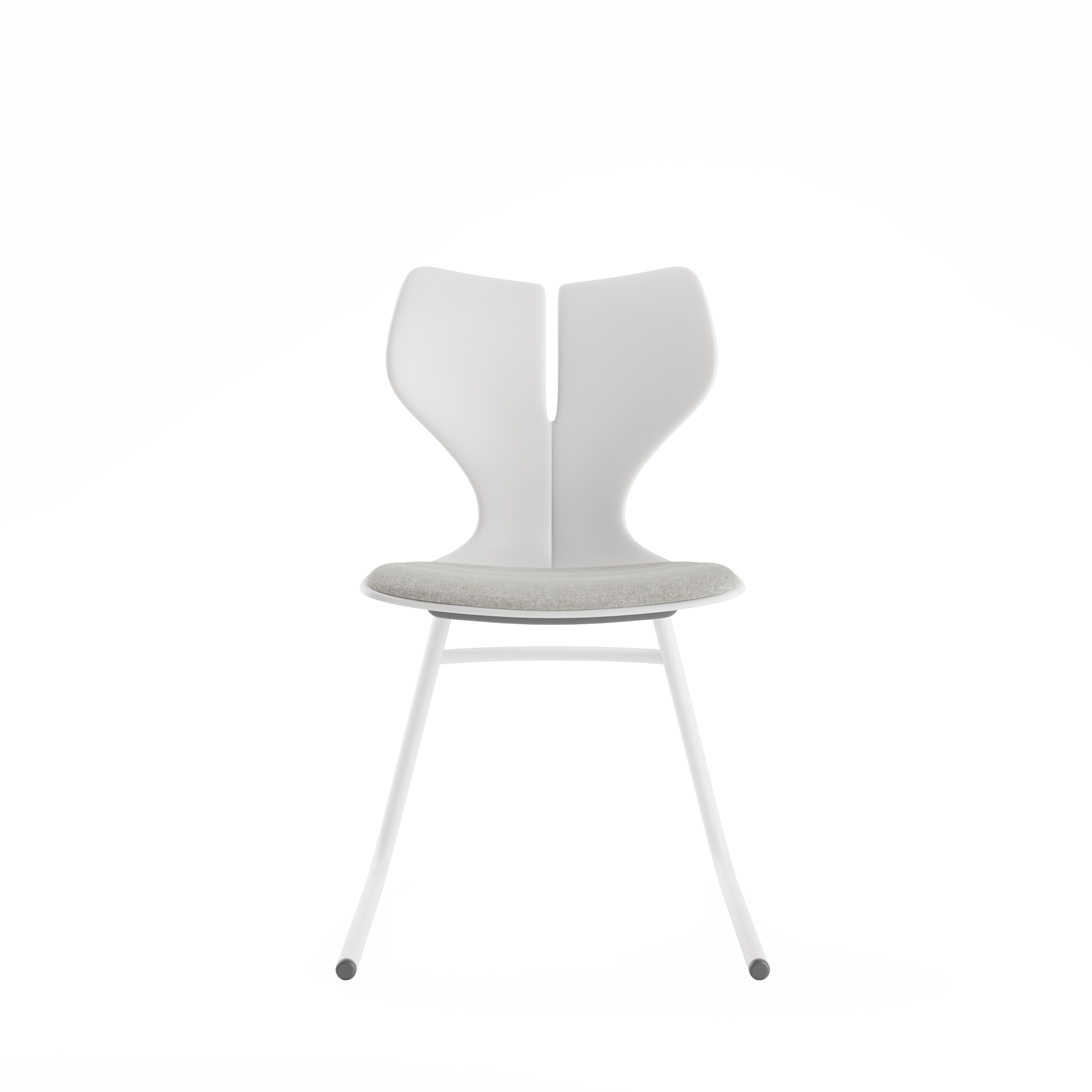 Office Furniture Modern White Arched Foot Task No Arms PP Chairs