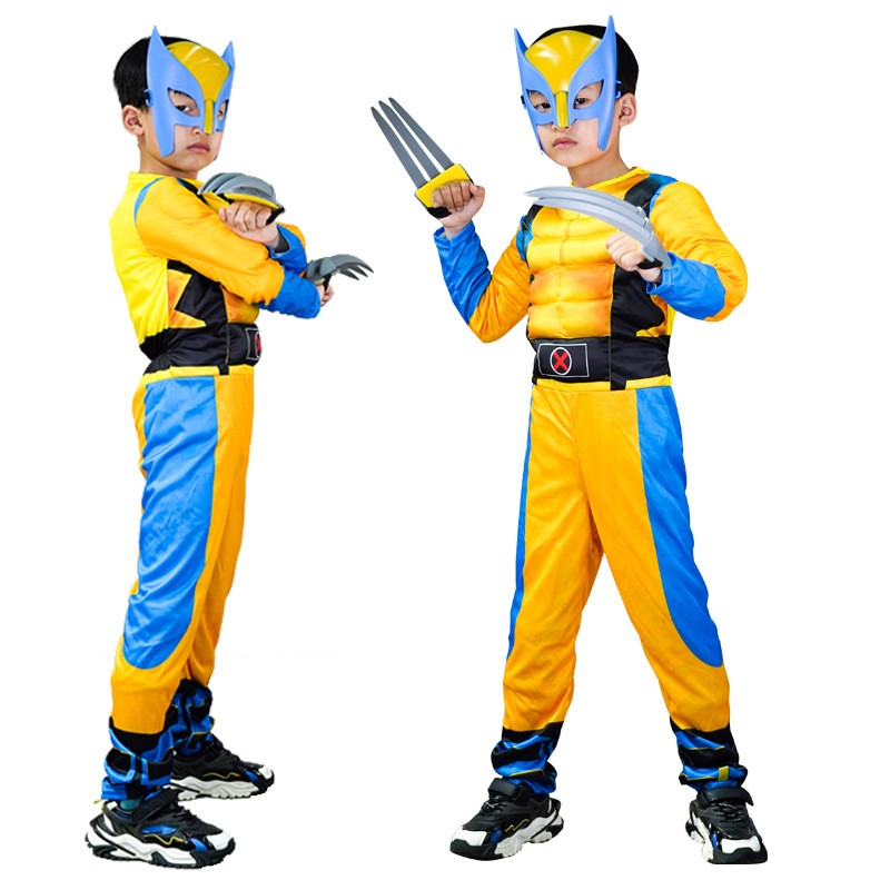 Wolverine clothes,Children's Halloween cosplay clothes,Role playing ...