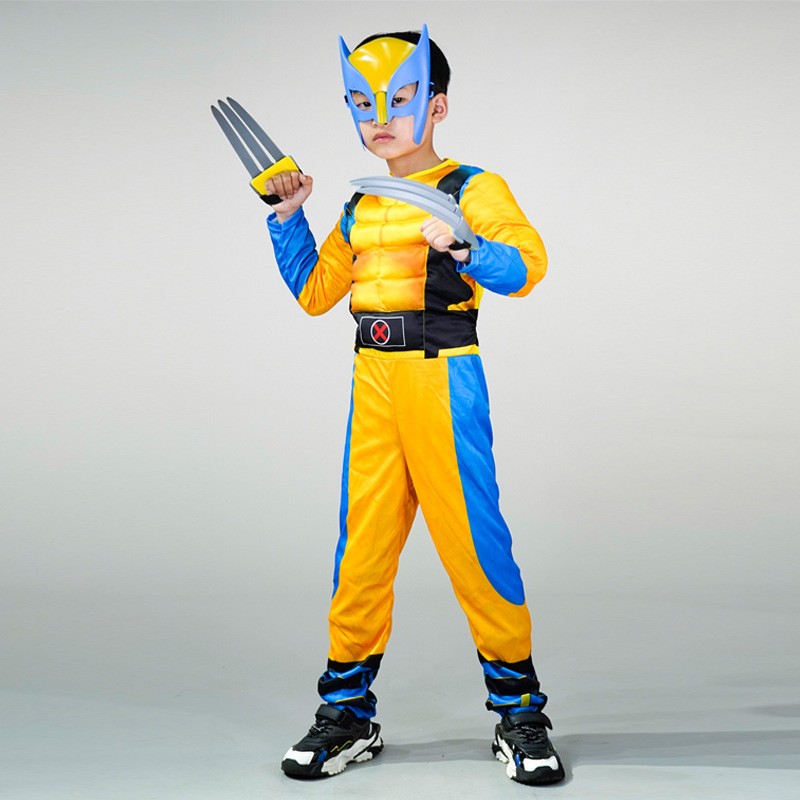 Wolverine clothes,Children's Halloween cosplay clothes,Role playing ...