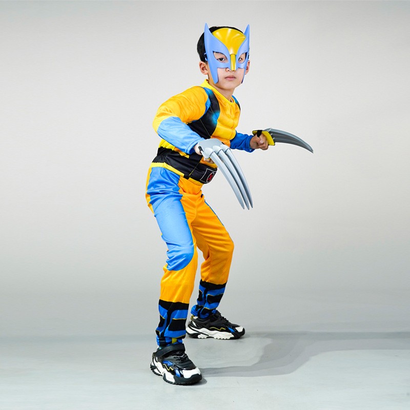 Wolverine clothes,Children's Halloween cosplay clothes,Role playing ...