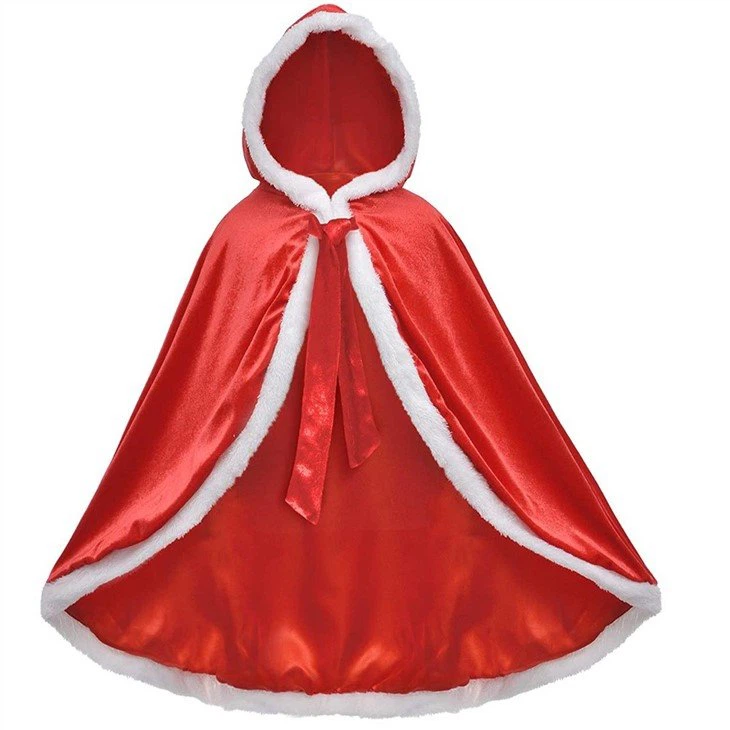 Christmas Costumes Cape Velvet Hooded31016546598