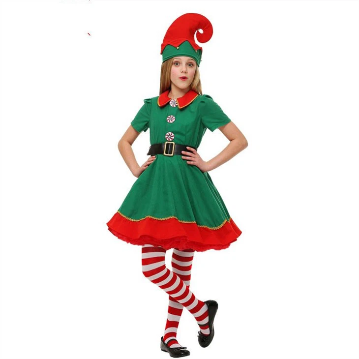 Cute Christmas Elf Costume For Kids And05569404538