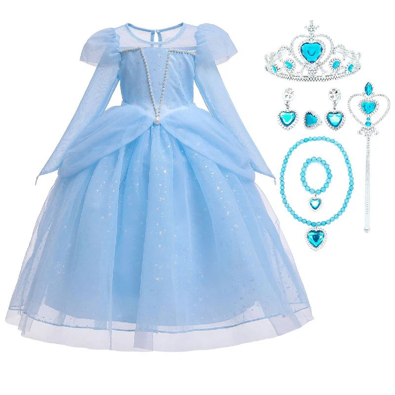 Kid S Cinderella Princess Dress Up Costume55245123099