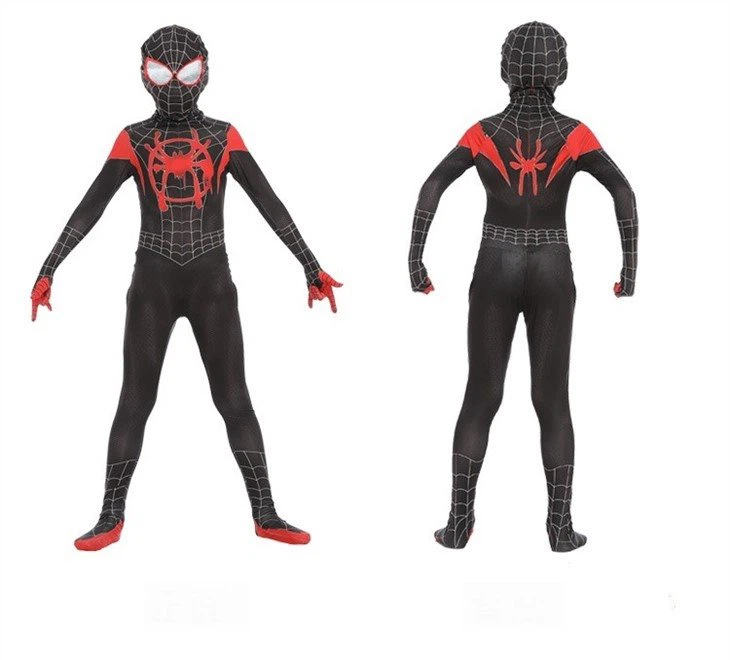 Kids Black Spiderman Cosplay Costume43172589705