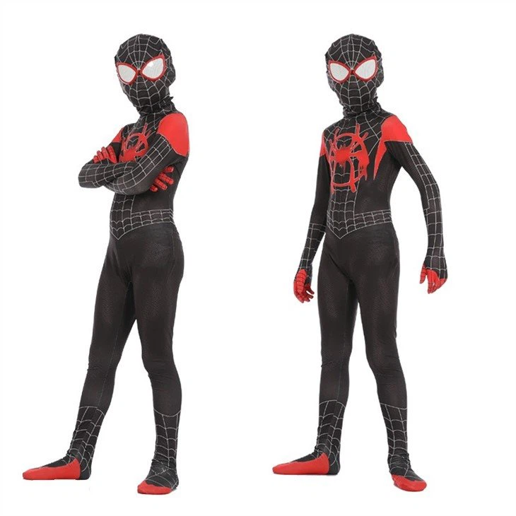 Kids Black Spiderman Cosplay Costume43192909579