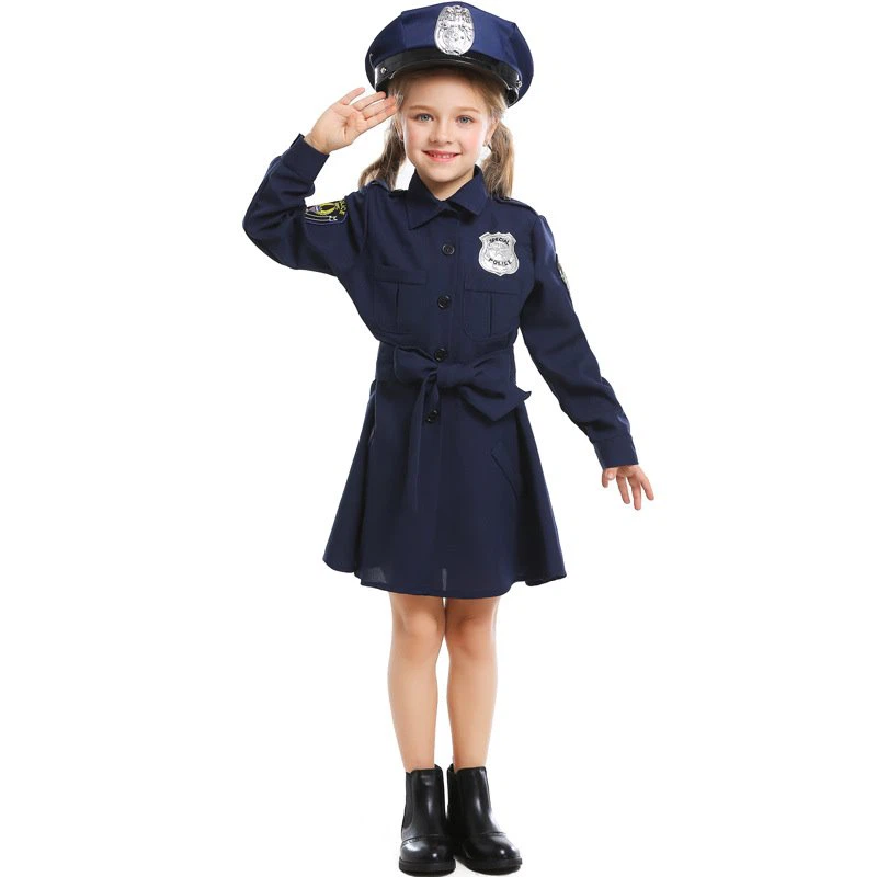 Kids Dress Up Cosplay Police Costume28179743857