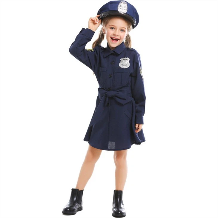 Kids Dress Up Cosplay Police Costume28203203848