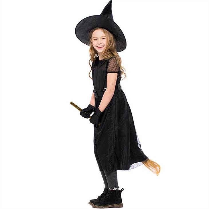 Kids Halloween Witch Costume08276581516