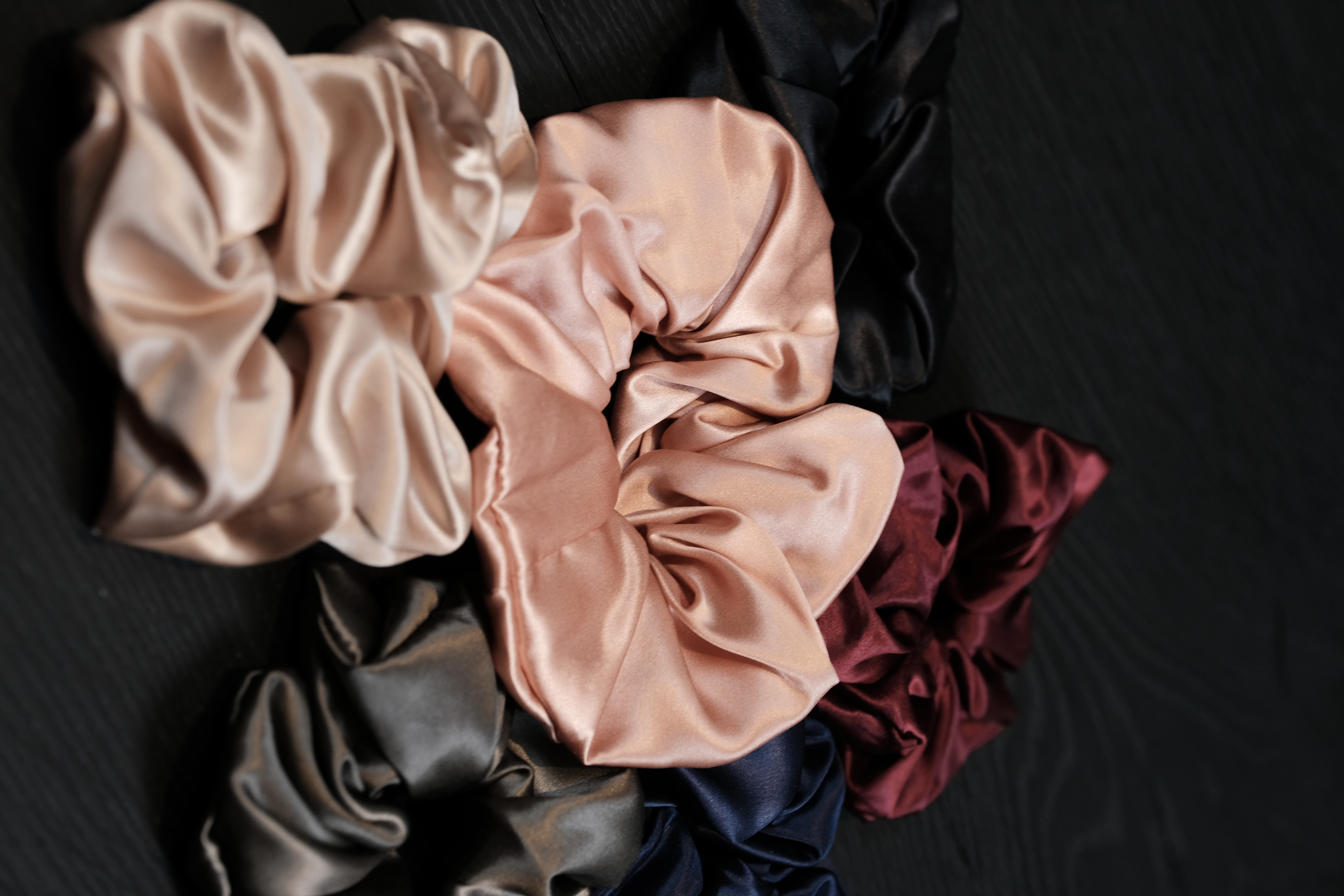 Silk scrunchies