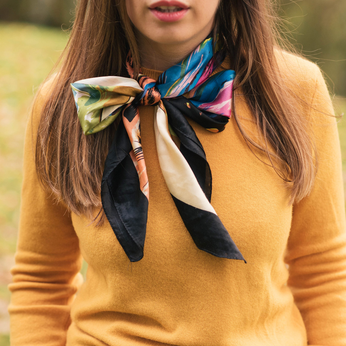 sweater-weather-transform-dull-sweater-bright-colored-scarf