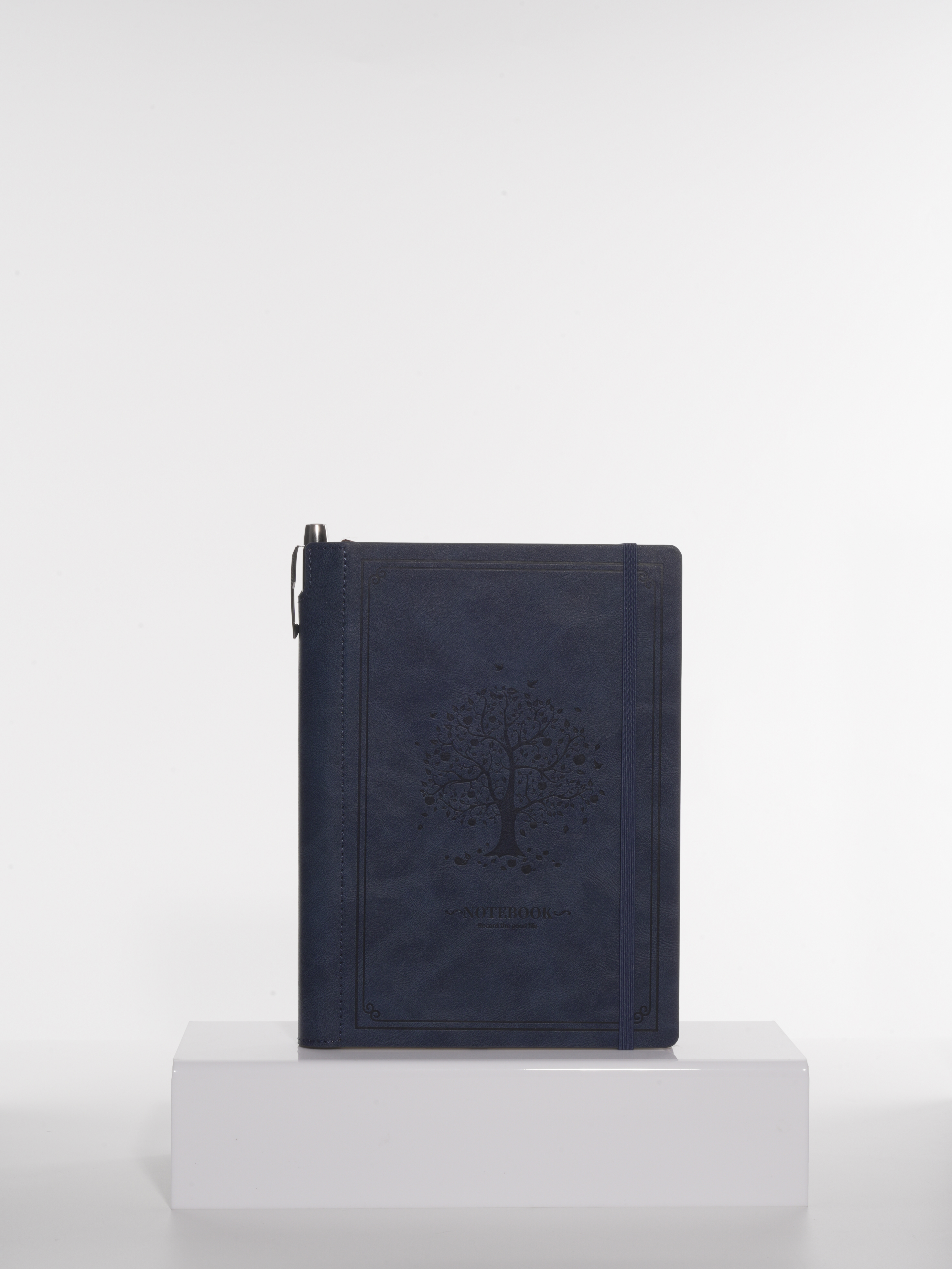 Embossed tree pattern binder notebook
