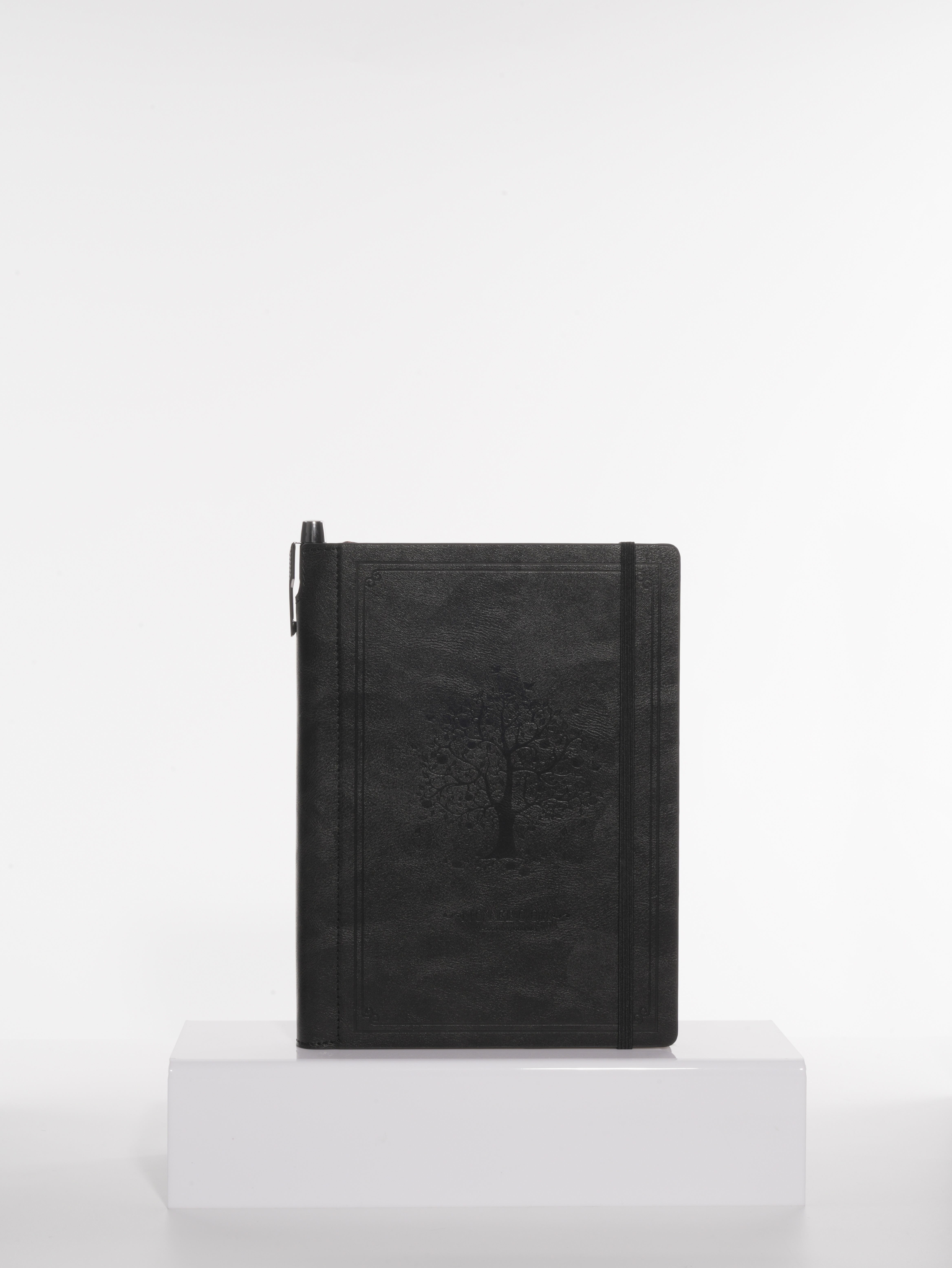 Embossed tree pattern binder notebook
