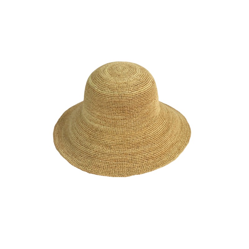 Raffia straw mini bucket hat lightweight summer sun hat