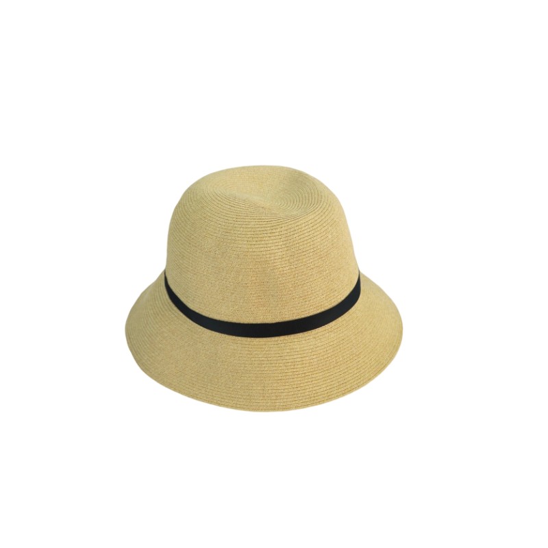 High quality woven straw dome hat small sun fedora