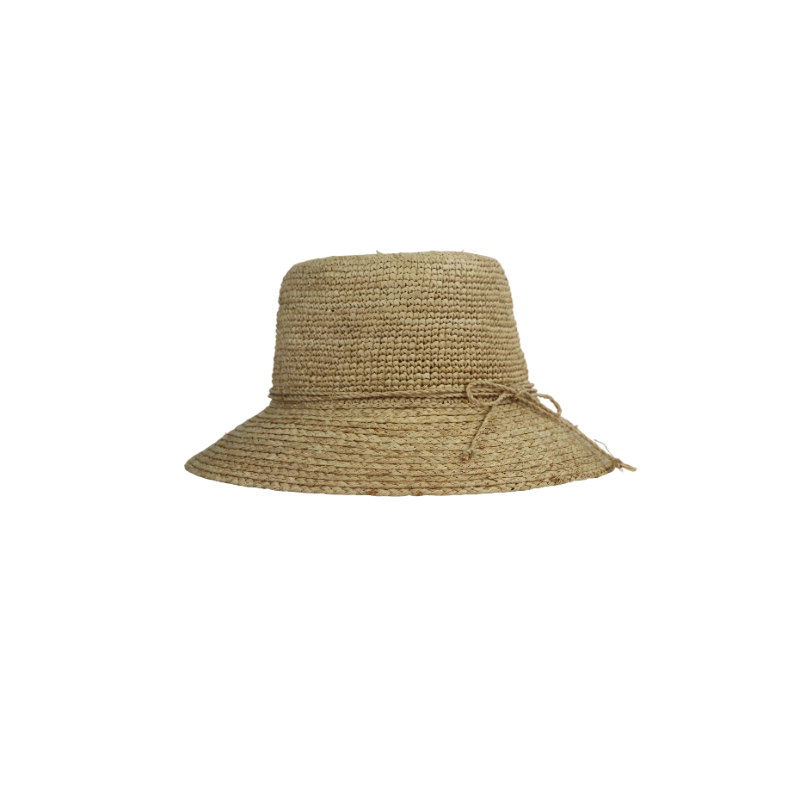 Wide brim raffia straw hat for women foldable sun hat
