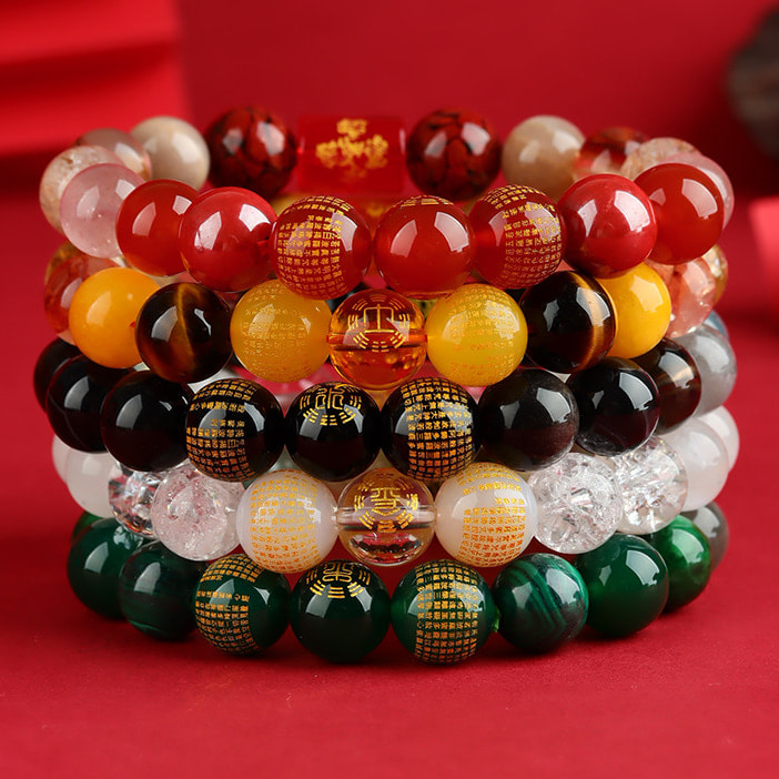 Natural Crystal Handmade Beaded Bracelet Five Elements Universal Lucky & Versatile Style