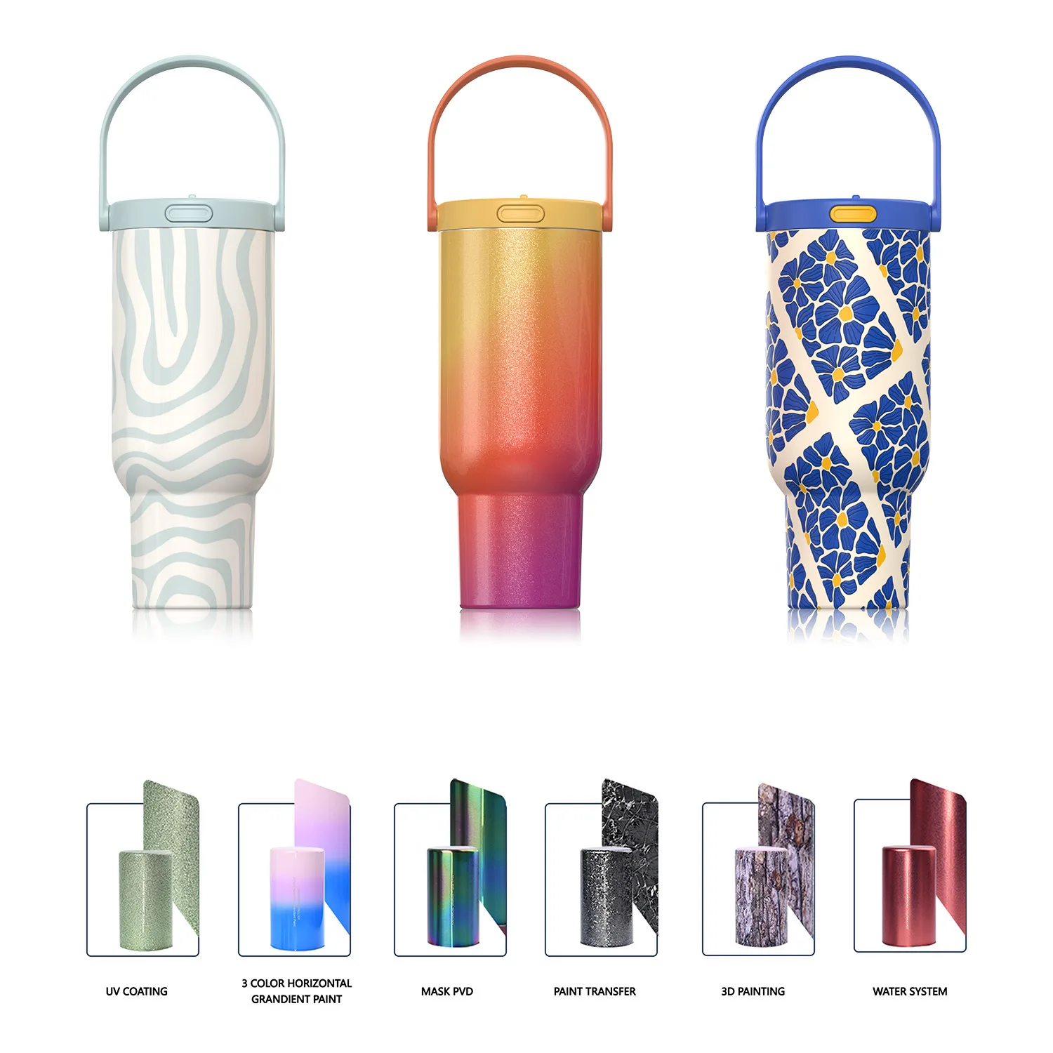 Tumbler Vakum Jerami Satu Sentuhan