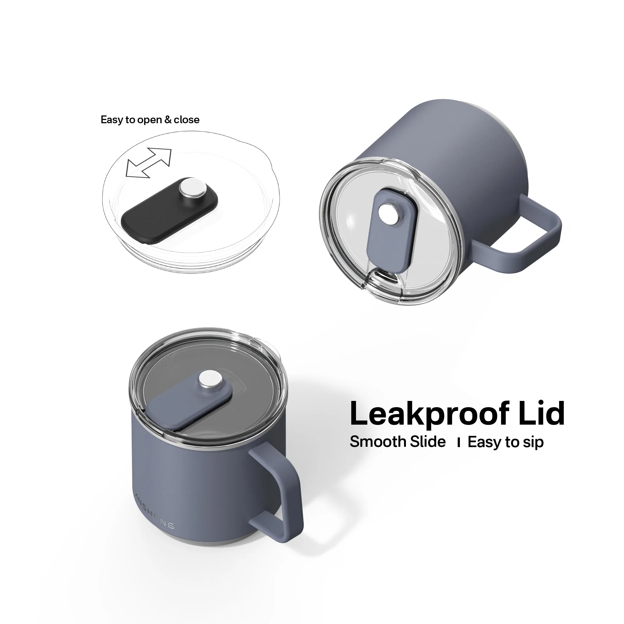 Straight Wall Stainless Steel Coffee Mug