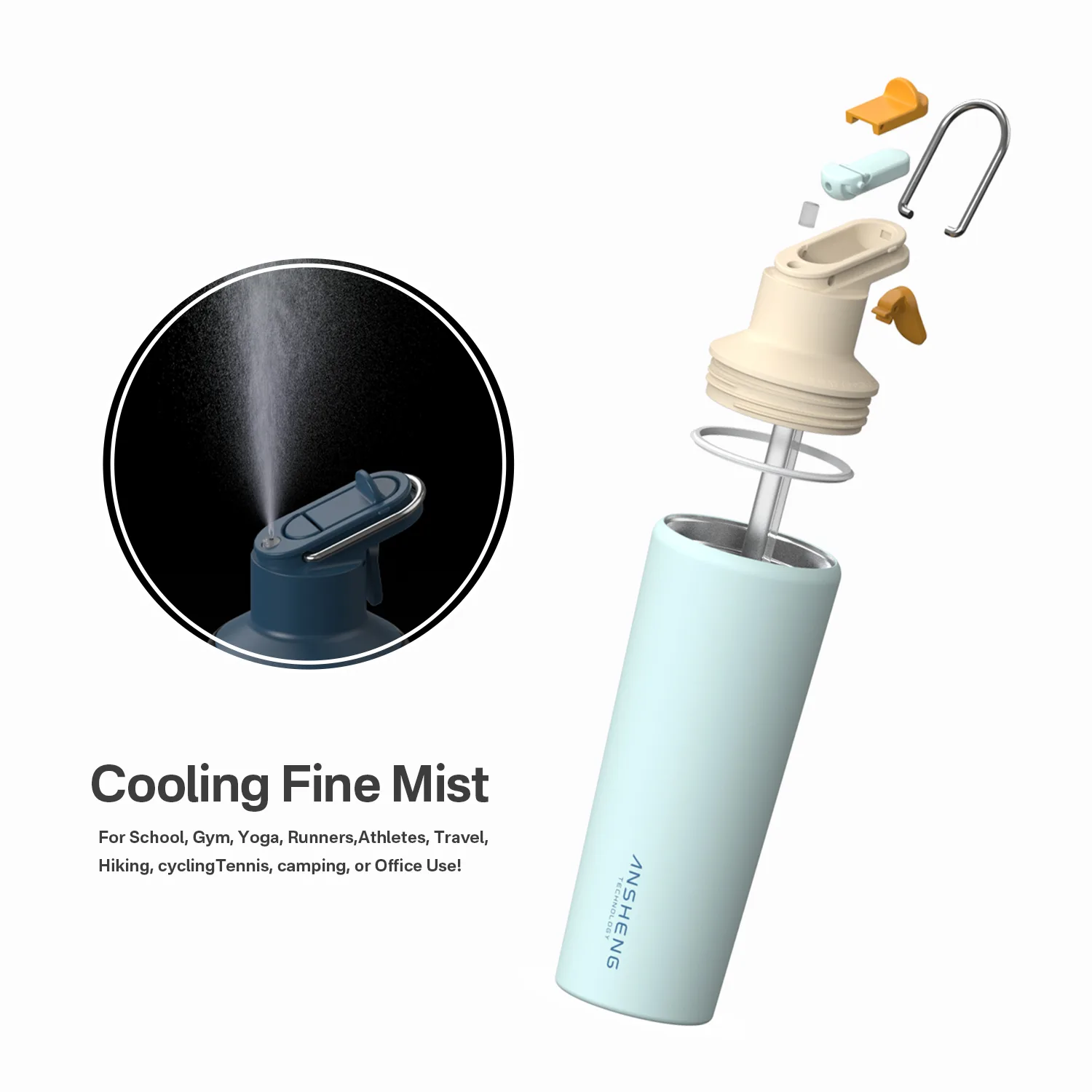 Stainless Steel Insulated Mist Spray Bottle